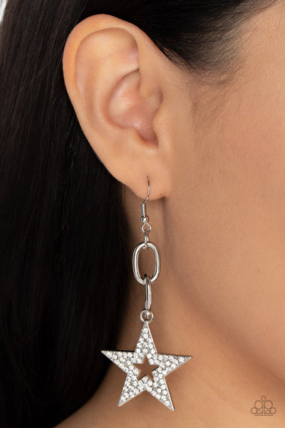 Cosmic Celebrity White Earring