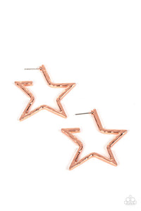 All-Star Attitude Copper Hoop Earring