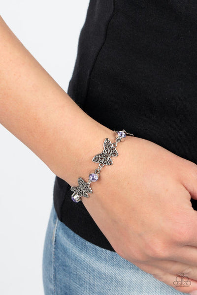 Has A WING To It Purple Bracelet