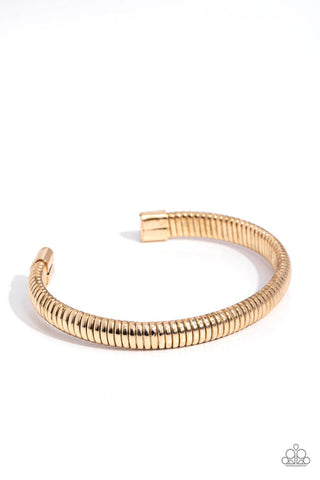 Let It RIB  Gold Bracelet