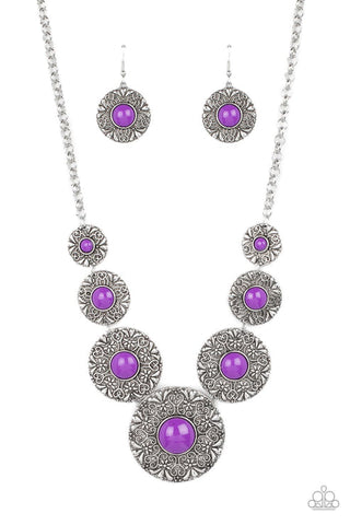 Garden Glade Purple Necklace