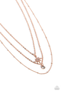 Trendy Twinkle Rose Gold Necklace