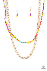 Happy Looks Good On You Multi Necklace