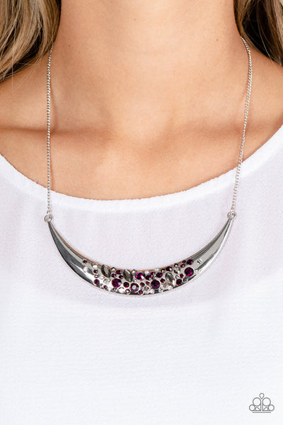 Bejeweled Baroness Purple Necklace