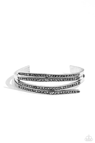 CURVED Lines Silver Bracelet