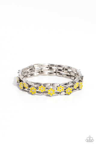 Scattered Springtime Yellow Bracelet