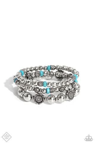 Garden Party Passion Blue Bracelet