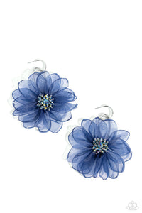 Cosmopolitan Chiffon Blue Hoop Earring