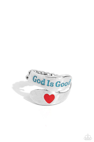 God Is Good Blue Ring