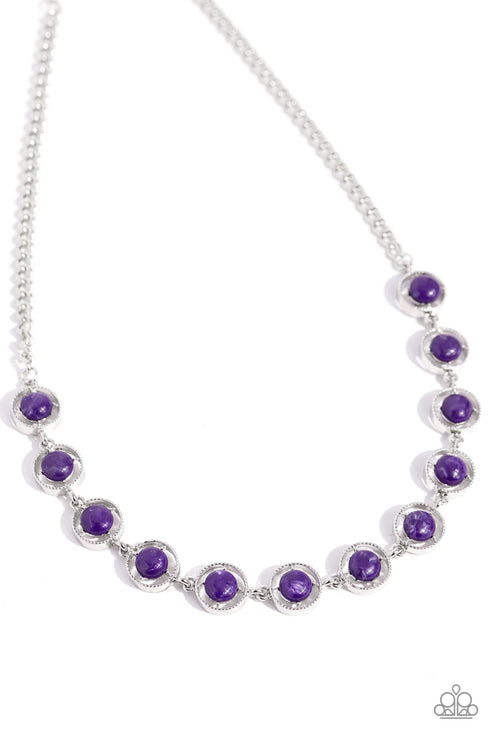 Going Global Purple Necklace