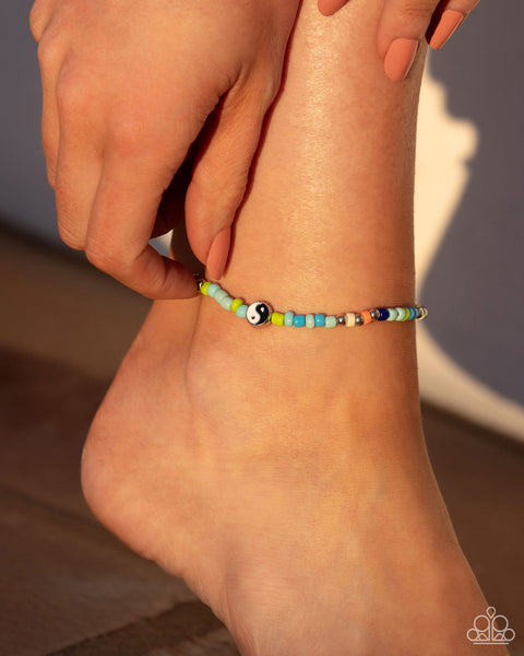 Seize The Shapes Blue Anklet