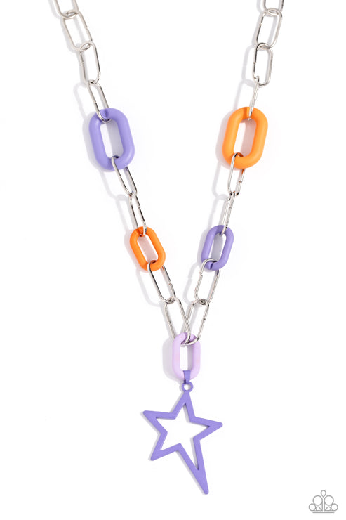 Stargazing Show Purple Necklace