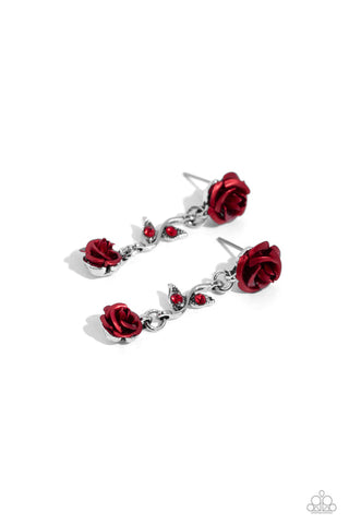 Led By The ROSE Red Post Earring