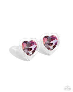 Heart-Pounding Haute Pink Post Earring