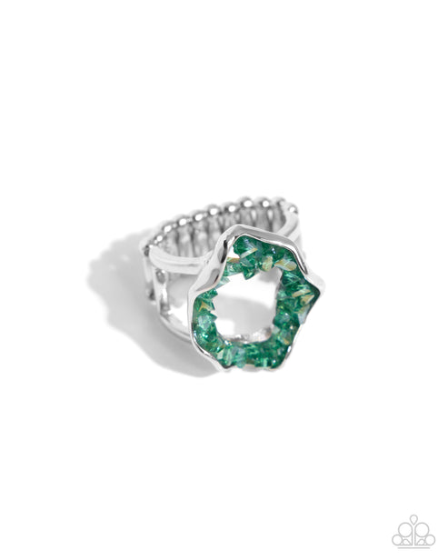 Geode Grace Green Ring