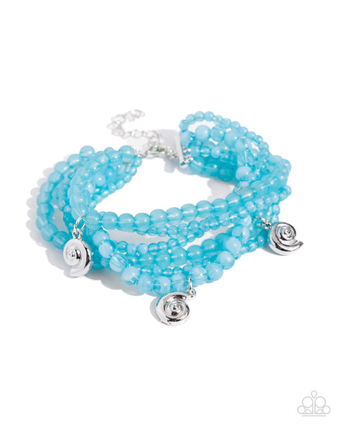 Swirling Shopaholic Blue Bracelet