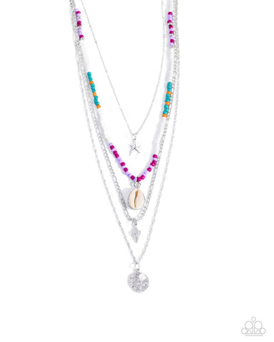 Oceanic Obligato Purple Necklace