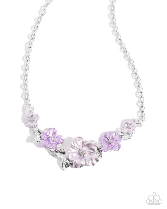 Bouquet Brillance Purple Necklace