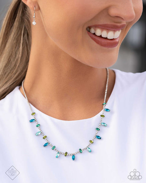 Feminine Fashion Blue Necklace