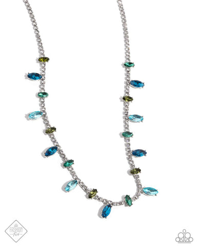 Feminine Fashion Blue Necklace