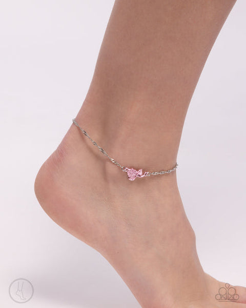 Rose Review Pink Anklet