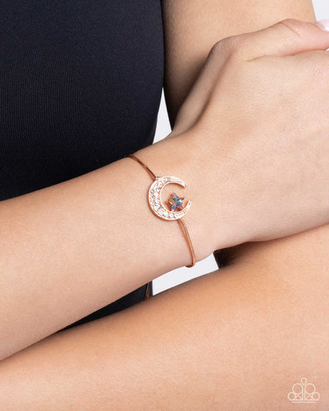 Abstract Atmosphere Copper Bracelet