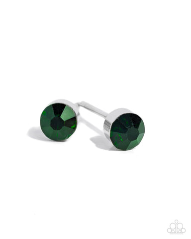 Logical Light Green Post Earring