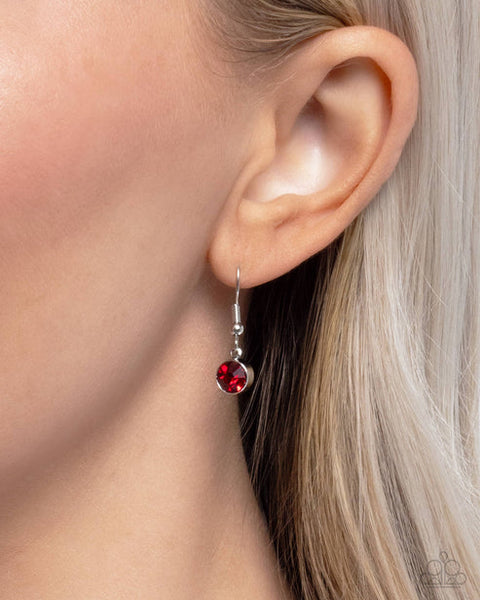 Bedazzled Beetle Red Necklace