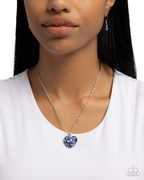 Best Of My Heart Blue Necklace