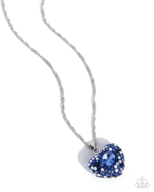 Best Of My Heart Blue Necklace