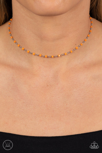 Neon Lights Orange Choker