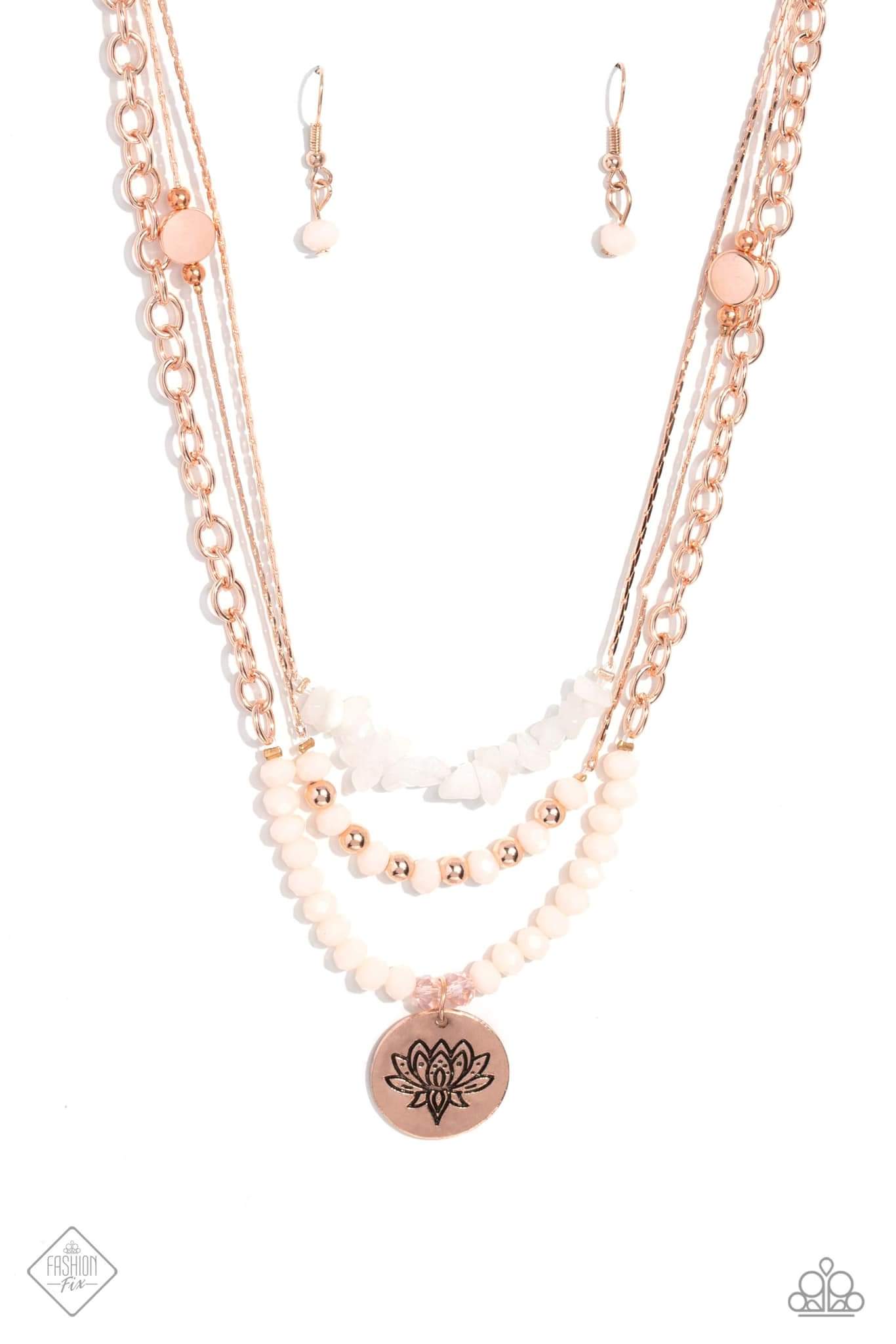 Lotus Luxury Rose Gold Necklace