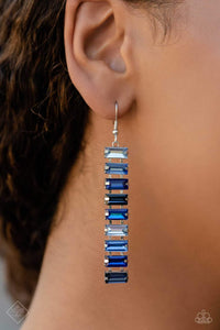 Superbly Stacked Blue Earring