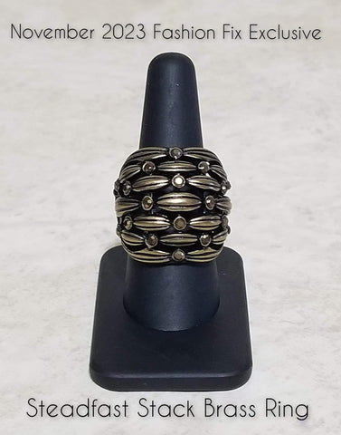 Steadfadt Stack Brass Ring