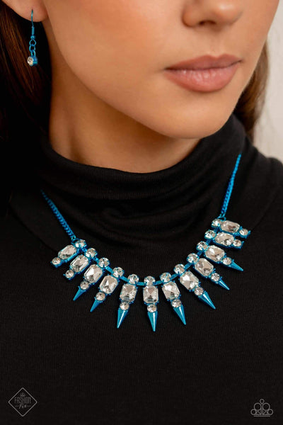 Punk Passion Blue Necklace