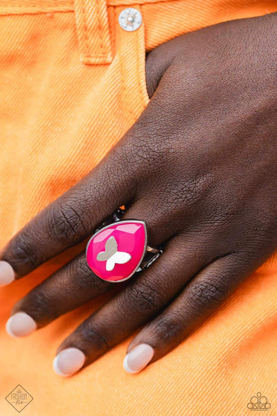 In Plain BRIGHT Pink Ring