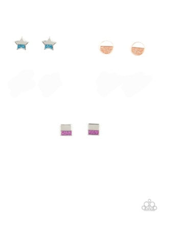 Starlet Shimmer Glitter Shapes Post Earring