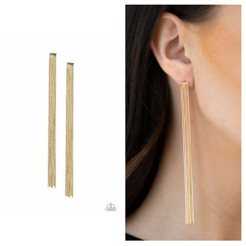 Head To Toe Dazzle Gold Post Earring