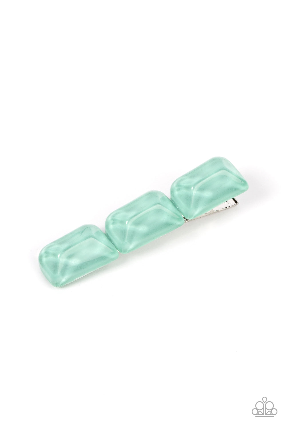 Gemstone Glimmer Green Hair Clip