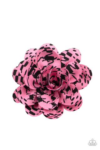 Patterned Paradise Pink Hair Clip