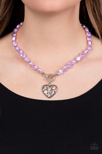 Color Me Smitten Purple Necklace