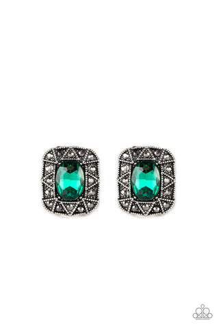Young Money Green Post Earring