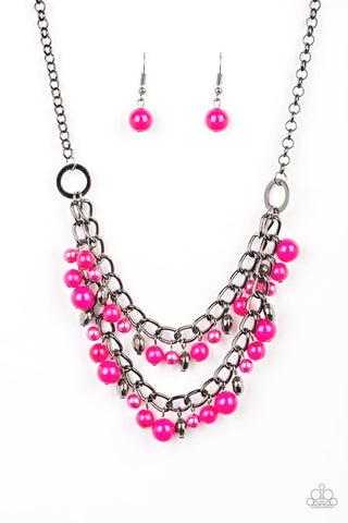 Watch Me Now Pink Necklace