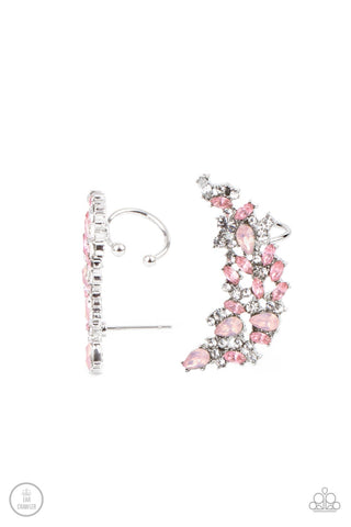 Prismatically Panoramic Pink Post Earring