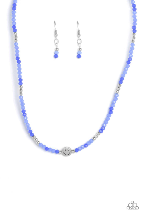 Beaming Bling Blue Necklace