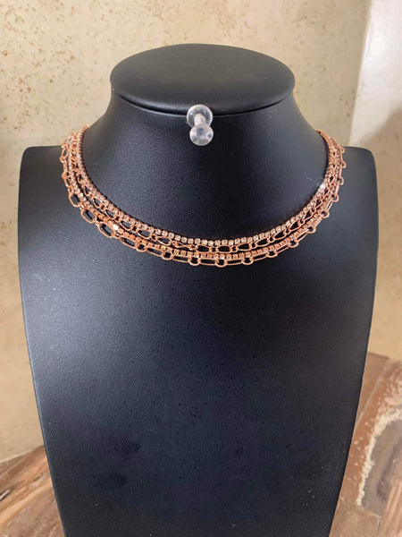 Glitter And Gossip Copper Choker
