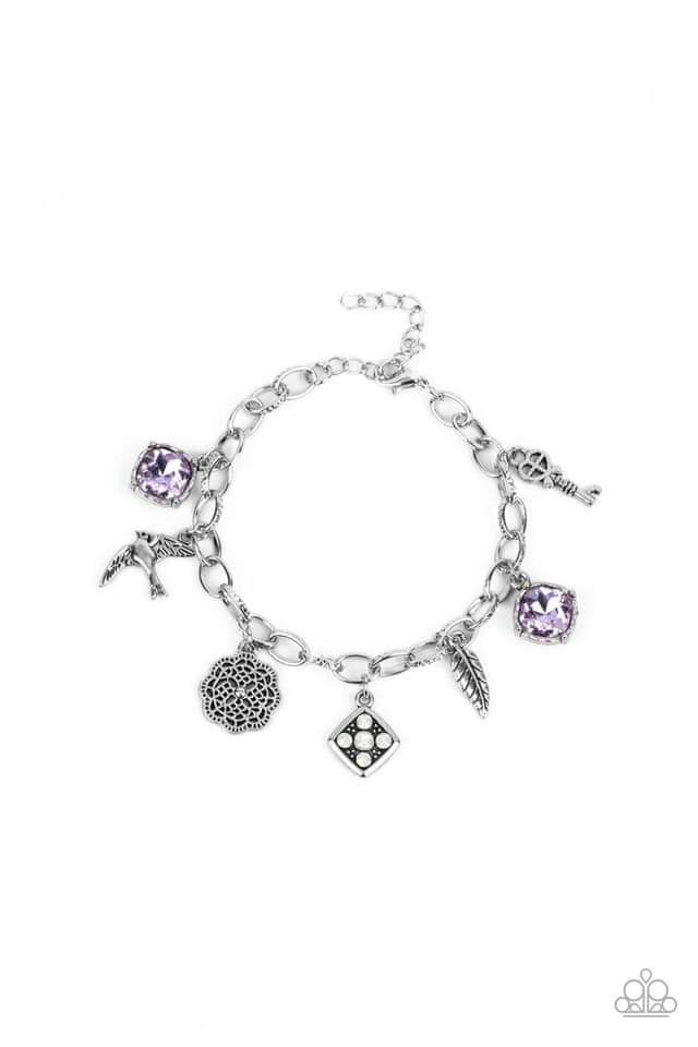 Fancifully Flighty Purple Bracelet