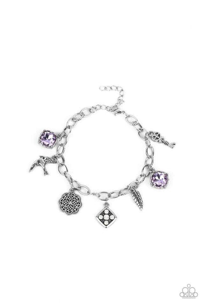 Fancifully Flighty Purple Bracelet