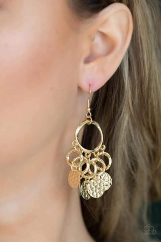 Partners In CHIME Gold Earring