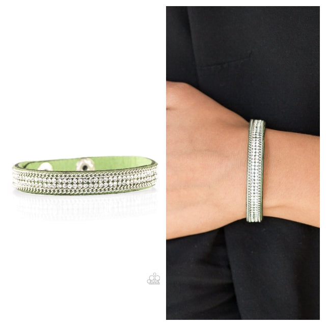 Babe Bling Green Bracelet